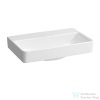 Laufen Pro S 60x38 cm-es csiszolt aljú mosdó csaplyuk és túlfolyó nélkül,LCC bevonattal,fehér H8179594001421