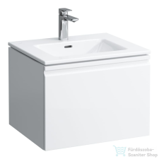 Laufen Pro S 60x50 cm-es mosdó és alsószekrény kombináció egy fiókkal,matt fehér H8609614631041 fürdőszoba bútor