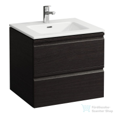Laufen Pro S 60x50 cm-es mosdó és alsószekrény kombináció, két fiókkal,Wenge H8619614231041 fürdőszoba bútor