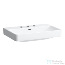 Laufen Pro S 70x46,5 cm-es mosdó 3 csaplyukkal,fehér H8109670001081 szaniter