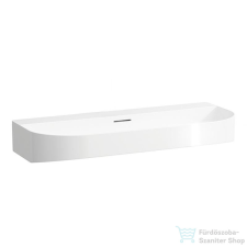 Laufen Sonar 100x42 cm-es csiszolt aljú mosdótál csaplyuk nélkül,fehér H8163470001091 szaniter