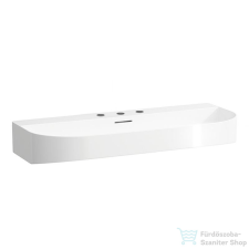 Laufen Sonar 100x42 cm-es mosdó 3 csaplyukkal,matt fehér H8103477571081 szaniter
