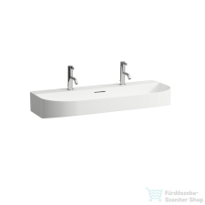Laufen Sonar 100x42 Mosdótál, alsó felülete csiszolt, 2 csaplyukkal H8163470001071 ( 816347 ) szaniter