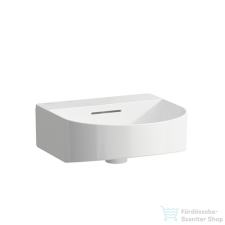 Laufen Sonar 41x42 cm-es csiszolt aljú kézmosó csaplyuk nélkül,fehér H8163410001091 szaniter