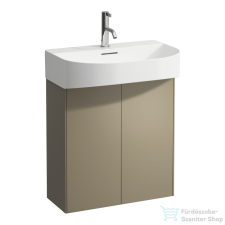 Laufen Sonar 57,6 cm széles 2 ajtós alsószekrény H810342 mosdóhoz,Titanium H4054830340421 fürdőszoba bútor