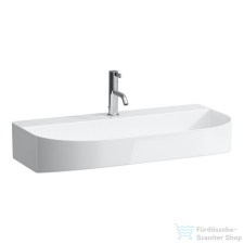 Laufen Sonar 80x42 cm-es csiszolt aljú mosdó túlfolyó nélkül,fehér H8163440001111 szaniter