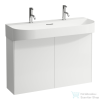 Laufen Sonar 97,4 cm széles 2 ajtós alsószekrény H810347 mosdóhoz,Matt fehér H4054840341701