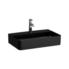 Laufen VAL Mosdó tál, csaplyuk paddal, egy csaplyuk, középen, Fekete matt H8122857161041 szaniter