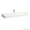 Laufen Val SaphirKeramik 120x42 cm-es mosdó 1 csaplyukkal,túlfolyó nélkül,LCC Active bevonattal,fehér H810289A001111