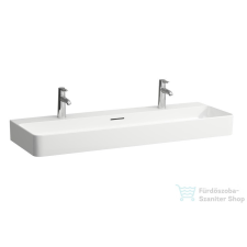 Laufen Val SaphirKeramik 120x42 cm mosdó 2 csaplyukkal H8102890001071 ( 810289 ) szaniter