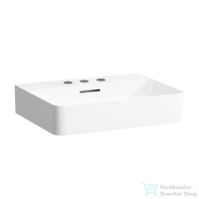Laufen Val SaphirKeramik 55x42 cm-es csiszolt aljú mosdó 3 csaplyukkal,fehér H8162820001081 szaniter