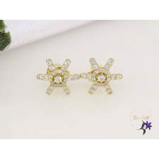  Laura- csillag alakú bedugós fülbevaló-14K fülbevaló