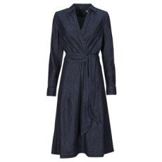 Lauren Ralph Lauren Hosszú ruhák ROWELLA-LONG SLEEVE-DAY DRESS Kék US 4
