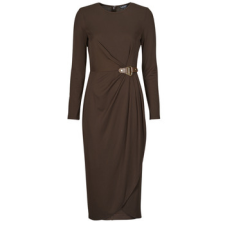 Lauren Ralph Lauren Hosszú ruhák SABLISE-LONG SLEEVE-DAY DRESS Barna US 6 női ruha