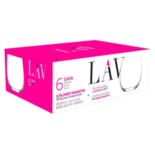 LAV Gaia Long Drink 415ml koktélos pohár szett 6 darabos LV-GAI342F konyhai eszköz
