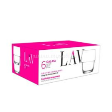 LAV Galata Whisky 285ml whiskys pohár szett 6 darabos LV-GLT339F (LV-GLT339F) konyhai eszköz