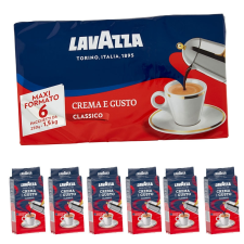  Lavazza Crema e Gusto Classico őrölt kávé 1500 g (6x250 g) kávé