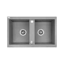 LAVEO Barbados 80, 780 x 480 mm szürke színű gránit mosogatótálca mosogatótálca