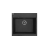 LAVEO TAU 7 Gránit mosogató: egymedencés, fekete, SRT_7107