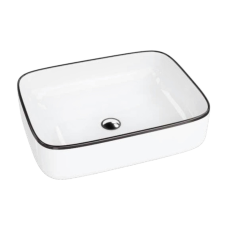  Lavita GALERA BLACK LINE Mosdókagyló, fehér szaniter