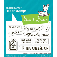 Lawn Fawn Cheesy Christmas Add-On Szilikonbélyegző LF3502 Clear Stamps (1 csomag) bélyegző