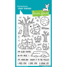 Lawn Fawn Szilikonbélyegző LF3219 - wild wolves - Clear Stamps (1 csomag) bélyegző