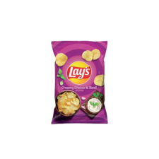 Lay&#039;s Lays&#039; chips krémsajtos és bazsalikomos - 60g előétel és snack