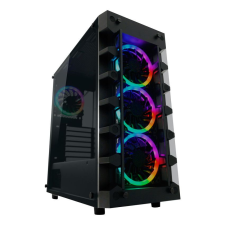 LC POWER 709B Solar System X Gaming case Window Black számítógép ház