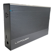 LC POWER LC-35U3-C USB3.2 HDD Enclosure Black asztali számítógép kellék