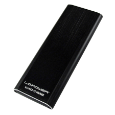 LC-Power LC-M2-C-NVME M.2 USB 3.1 Külső SSD ház - Fekete asztali számítógép kellék