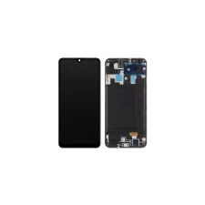  LCD kijelzőmodul Samsung Galaxy A20 A205, fekete mobiltelefon, tablet alkatrész