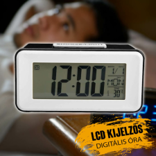 LCD kijelzős digitális asztali óra hangvezérléssel DS-3623-1 asztali óra