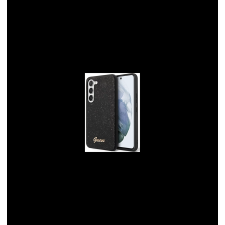 LCD Partner Samsung Galaxy S23 Guess PC/TPU Glitter Flakes fém logós tok fekete tok és táska
