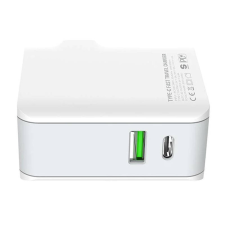LDNIO A4403C USB-A / USB-C Hálózati töltő + Lightning kábel - Fehér (20W) (A4403C LIGHTNING) mobiltelefon kellék
