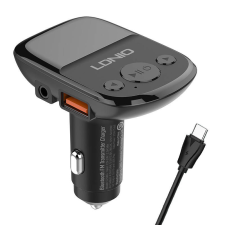 LDNIO Bluetooth C706Q, 2USB, AUX Transmiter FM + USB-C cable mobiltelefon kellék