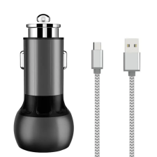 LDNIO C503Q 2USB Car charger + USB-C Cable mobiltelefon kellék