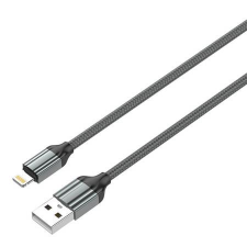 LDNIO LS431 USB-A - Lightning kábel 2.4A 1m szürke (5905316143302) (LS431 lightning) kábel és adapter
