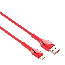 LDNIO LS662 USB-A apa - MicroUSB-B apa 3.0 Adat és töltő kábel - Piros (2m) (LS662 MICRO) kábel és adapter
