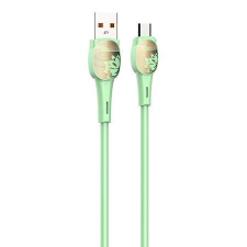 LDNIO LS832 USB-A - USB-C kábel 30W 2m zöld (5905316144927) kábel és adapter