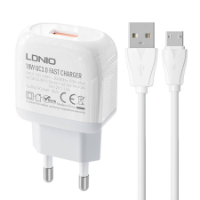 LDNIO Wall charger LDNIO A1307Q 18W + MicroUSB cable mobiltelefon kellék