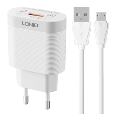LDNIO Wall charger LDNIO A303Q USB 18W + MicroUSB cable mobiltelefon kellék