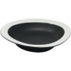 LE COQ Porcelaine LE COQ Persephone Tál, magasság: 30 mm, ø: 180 mm, fekete/fehér