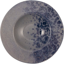 LE COQ Porcelaine Mélytányér, Le COQ Phobos 28,5 cm, szürkéskék tányér és evőeszköz