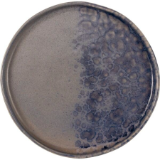 LE COQ Porcelaine Sekély tányér, Le COQ Phobos 20,5 cm, szürkéskék tányér és evőeszköz