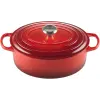 Le Creuset Signature 29cm Öntöttvas Főzőedény 4.7L - Piros