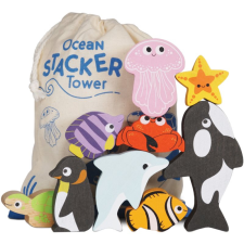 Le Toy Van Ocean Stacker Tower toronyépítő játék 9 db készségfejlesztő