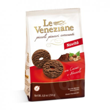Le Veneziane keksz mogyorós és kakaós 250 g csokoládé és édesség