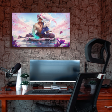 League of Legends | Yasuo - Vászonkép grafika, keretezett kép