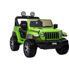 LEAN CARS Jeep Rubicon 4x4 Akkumulátor Autó Zöld (5956) elektromos járgány