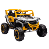 LEAN CARS M1 fehér és sárga akkumulátoros terepjáró